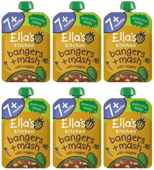 6 x Ella's Kitchen Stage 2 Baby Food - Vegetable Bake - 130G