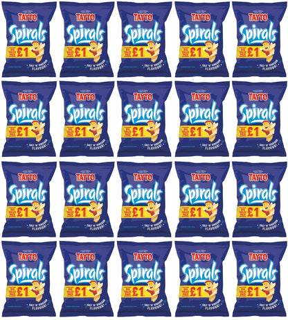 20 x Tayto Spirals Salt & Vinegar - 45GM