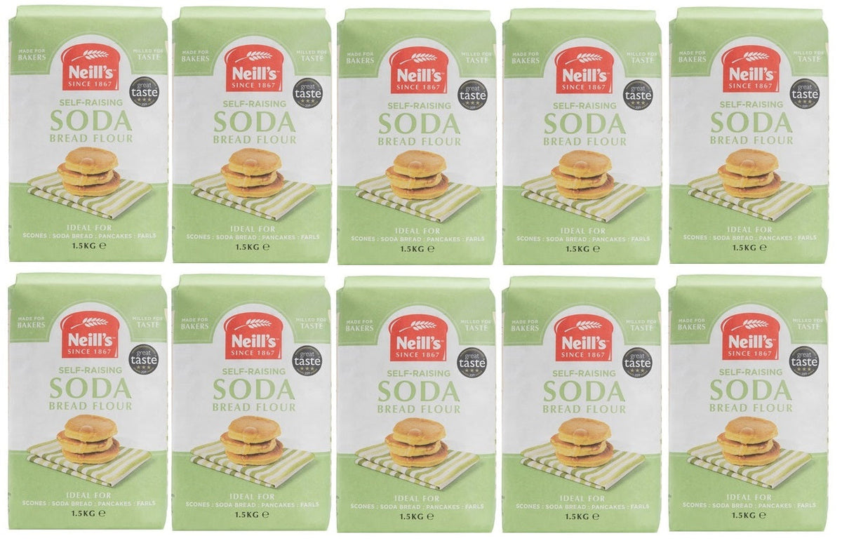 10 x Neills Soda Bread Flour 1.5 Kg