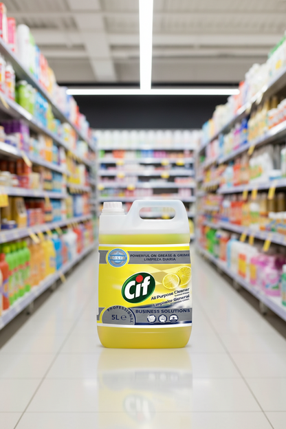 2 x Cif Pro Formula Professional All Purpose & Floor Cleaner Lemon Fresh 5L