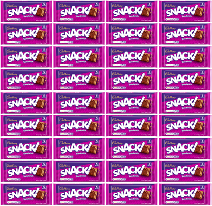 36 x Cadbury Snack Sandwich (5 Packs) 22g