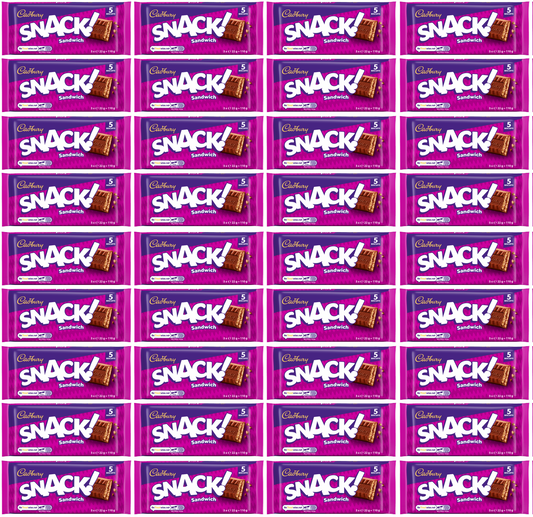 36 x Cadbury Snack Sandwich (5 Packs) 22g
