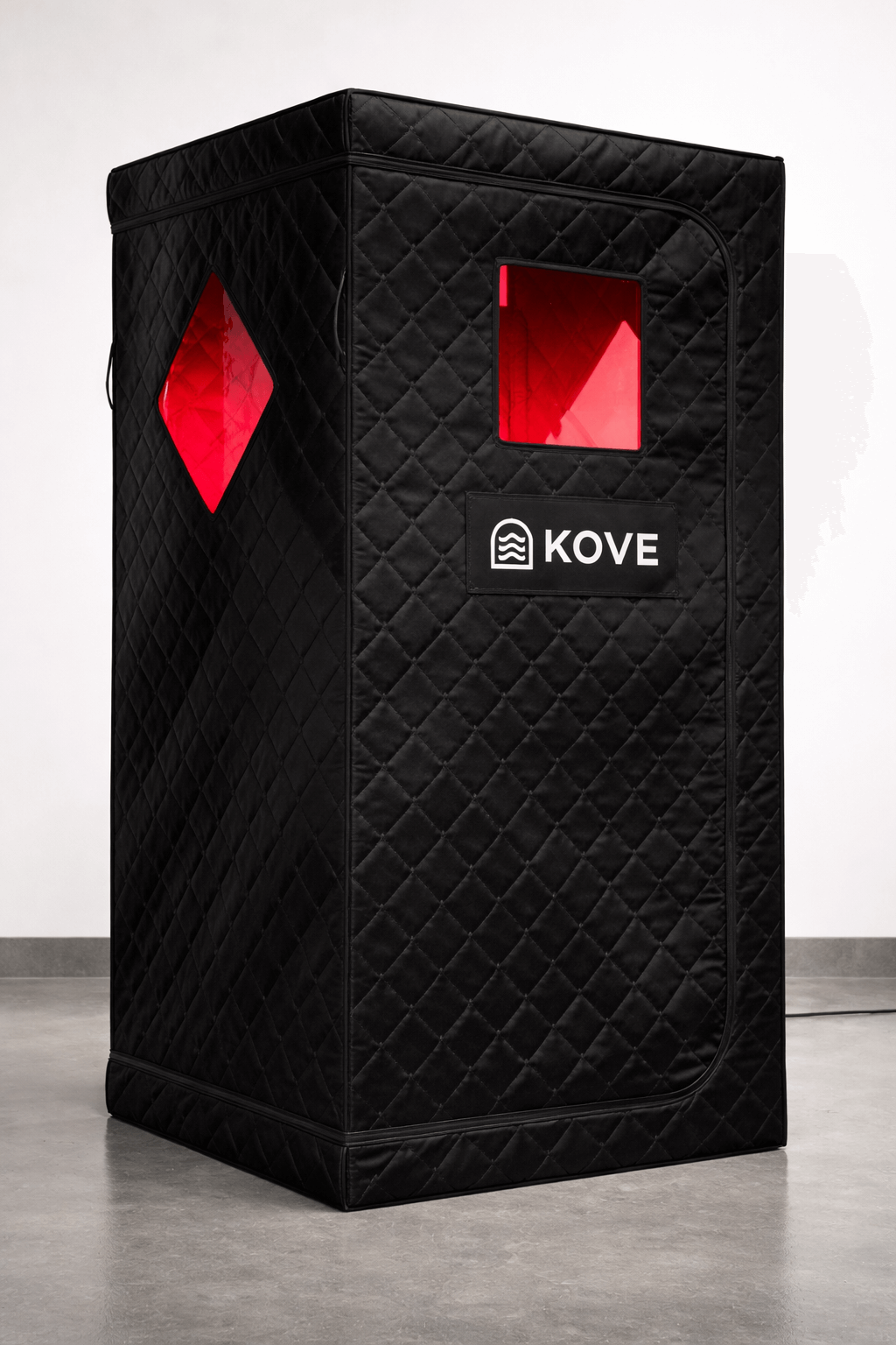 KOVE Portable Infrared Sauna Tent – Indoor 1 Person Far Infrared Sauna with Carbon Heating & Red Light