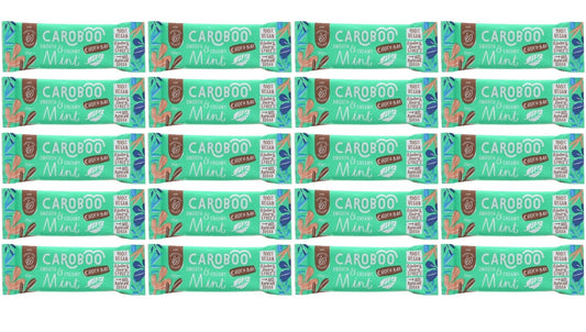 20 x Caroboo Mint Carob Choc Bar - 35g