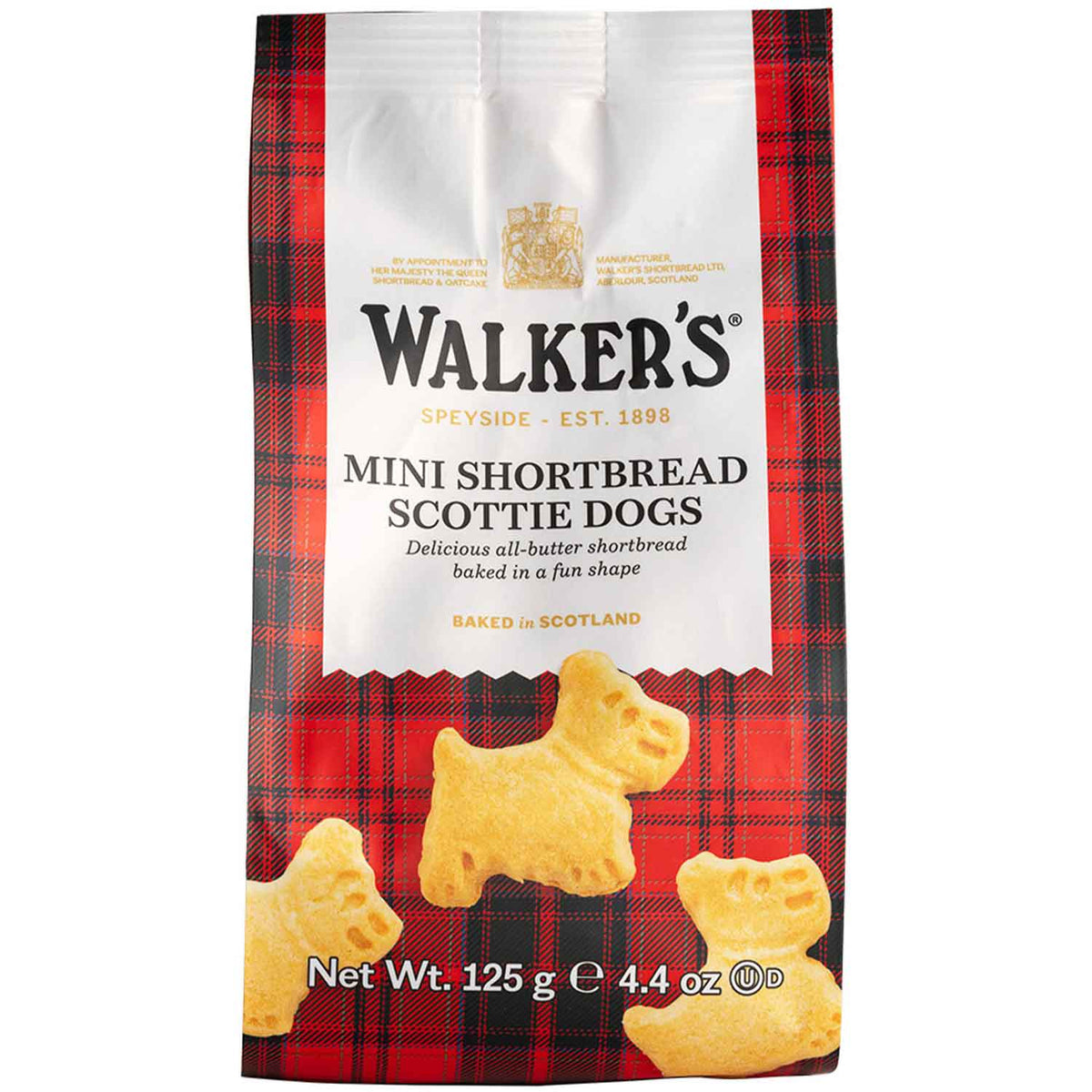 Walker's Shortbread Mini Scottie Dogs S/bread Bag - 125g